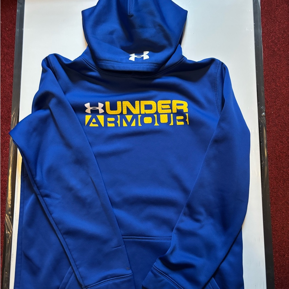 Under Armour Blue and Yellow Hoodie